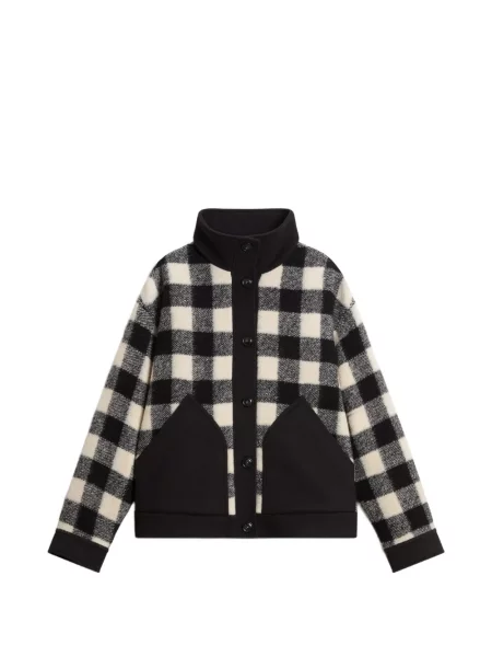 Cardigan Woolrich în carouri negru