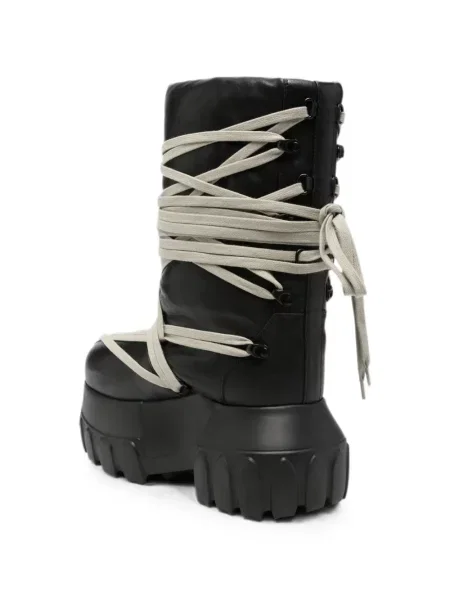 Боти Rick Owens с връзки с дантела черно