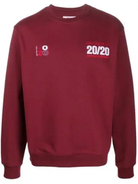 Pulover Martine Rose cu broderie roz