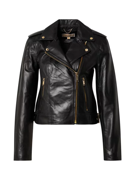 MICHAEL Michael Kors Geacă de piele negru