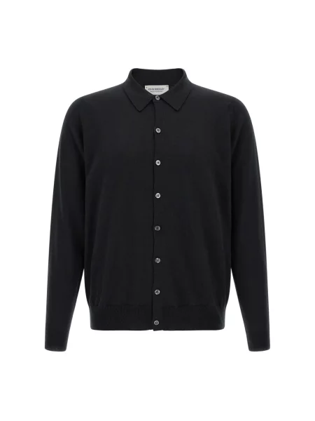 Sweter John Smedley wełniany czarny