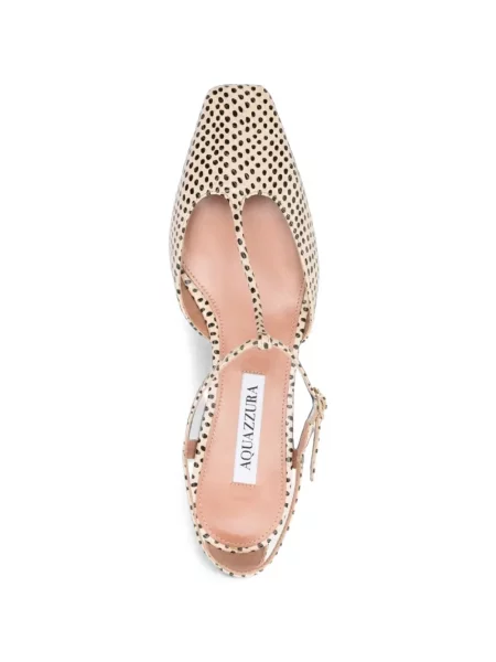 Pantofi cu toc Aquazzura cu imagine cu model piele de șarpe