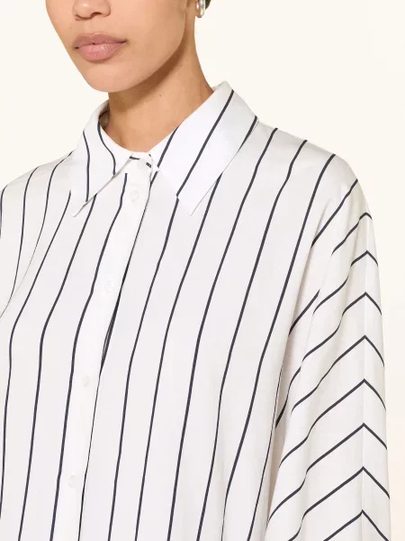 Sem Per Lei Koszula Oversize weiss granatowa