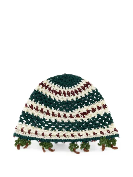 Căciulă Alanui cu broderie verde