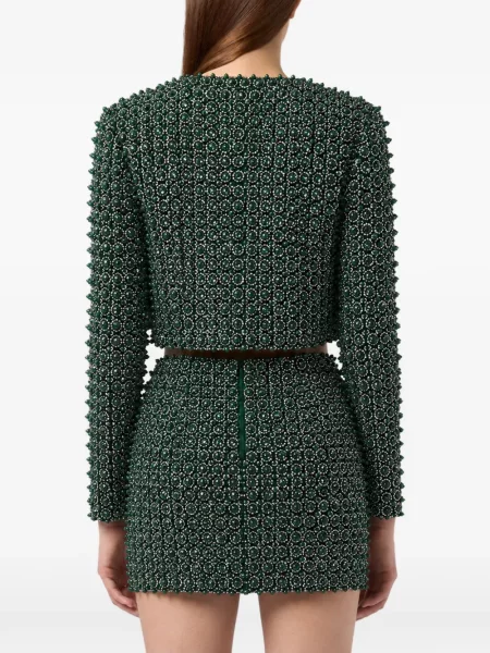 Sacou Philipp Plein cu paiete verde