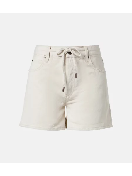 Pantaloni scurți din denim Frame alb