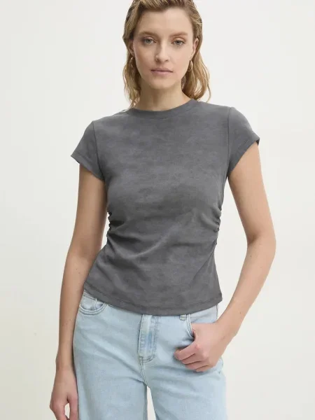 Тениска Answear Lab сиво