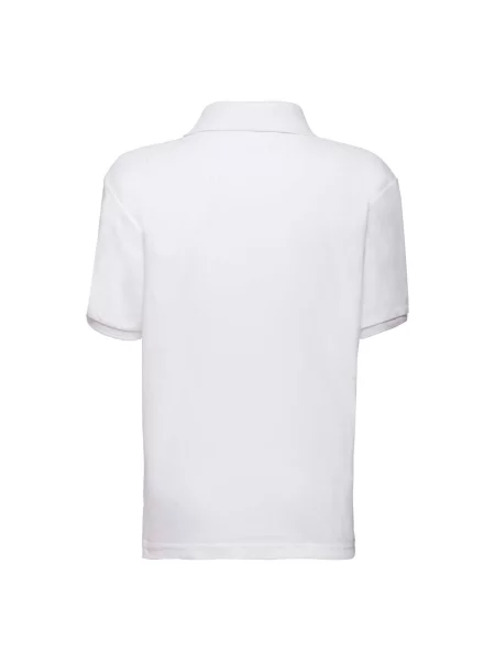 Tricou polo copii Fruit Of The Loom alb