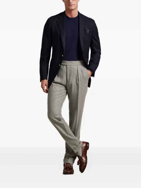 Șapcă Polo Ralph Lauren de mătase cu broderie cu dungi negru