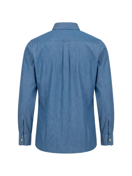 Дълго риза Kiton синьо