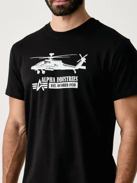 Alpha Industries тениска мъжка от Airborn Ops черно