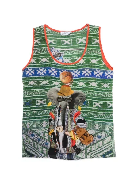 Top The Artistylist cu imagine verde