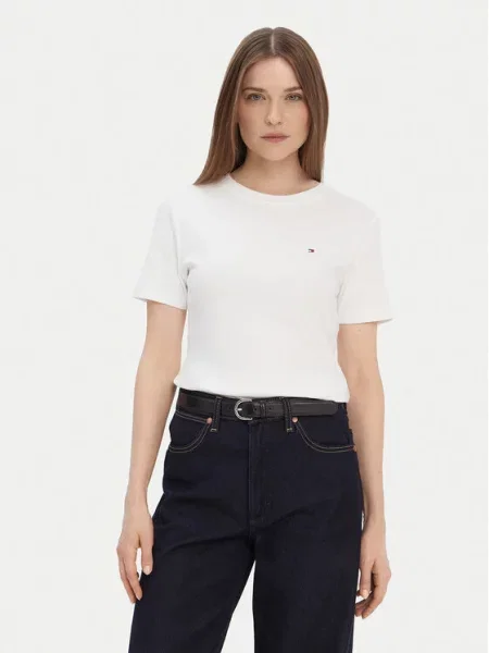 Tommy Hilfiger Marškinėliai New Cody Kreminė