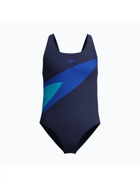 Gyerek egyrészes fürdőruha Speedo Hyperboom Butterfly Back peacoat/deep sapphire. Méret: cm