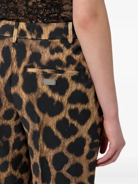 Pantaloni Philipp Plein cu model leopard maro