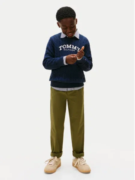 Tommy Hilfiger Megztinis Tamsiai mėlyna
