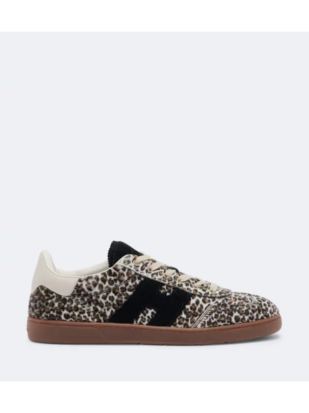 Sneakerși Hogan cu imagine maro