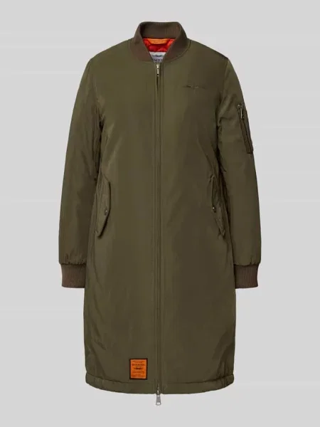 Parka ze stójką i dwustronnym zamkiem błyskawicznym Original Bombers khaki