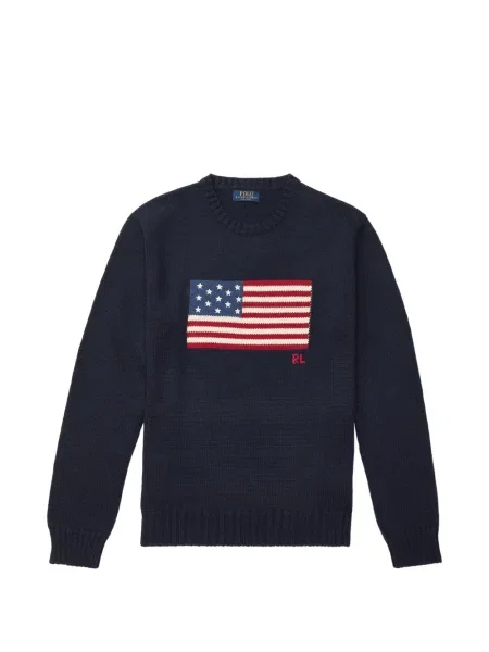 Cu centură curea Polo Ralph Lauren tricotate cu dungi albastru