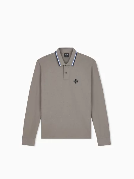 Поло Armani Exchange коричневий