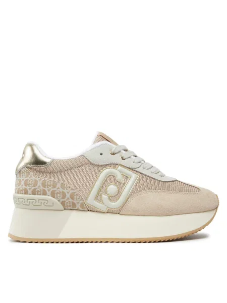 Sneakersy Liu Jo skórzane beżowe