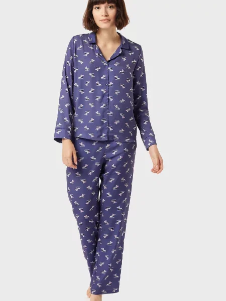 Рубашка Etam фиолетовая