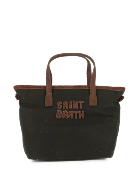 Geantă shopper Mc2 Saint Barth cu autograf negru