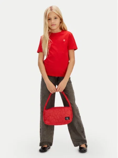 Dětské tričko Calvin Klein Jeans červené