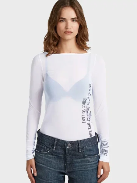 Лонгслів G-star Raw білий