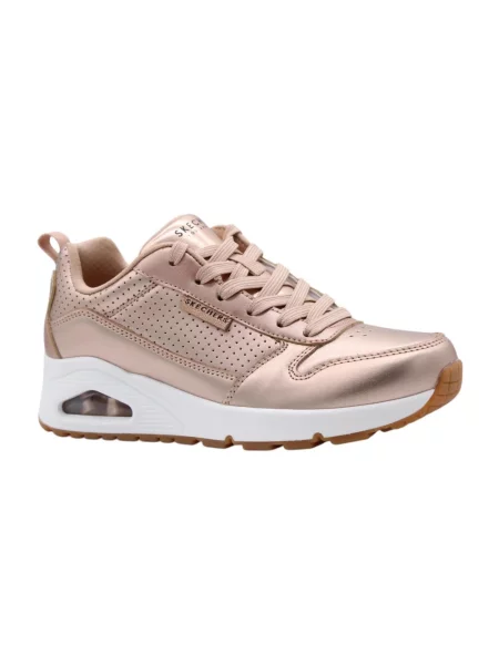 Sneakersy Skechers skórzane żółte