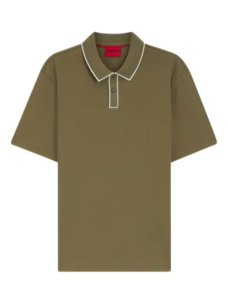 Tricou polo Hugo scurt verde