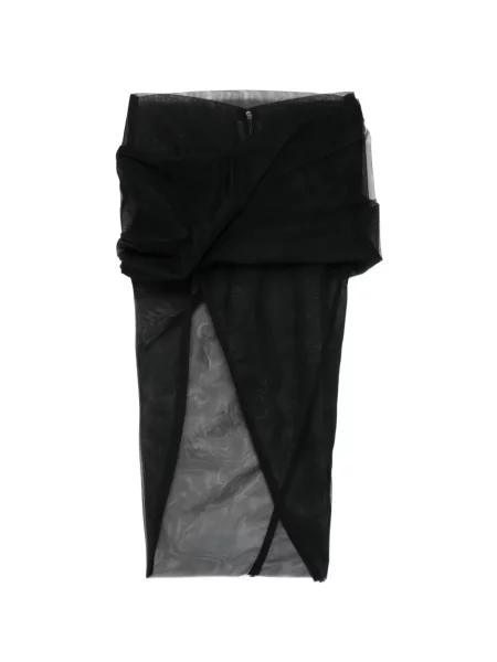Aszimmetrikus szoknya Rick Owens fekete
