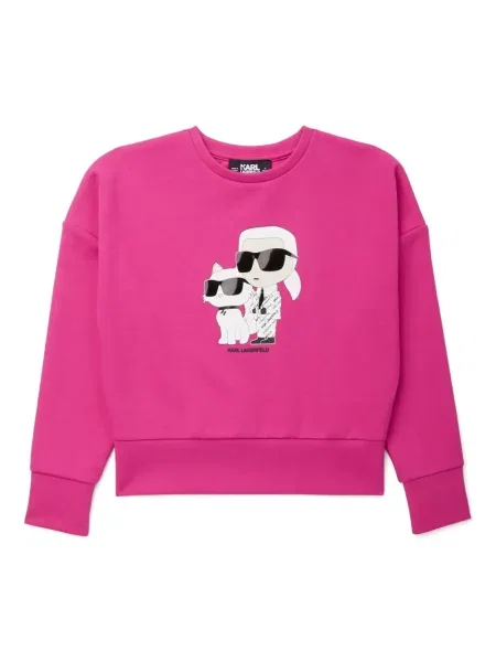 Bluza dziecięca Karl Lagerfeld różowa