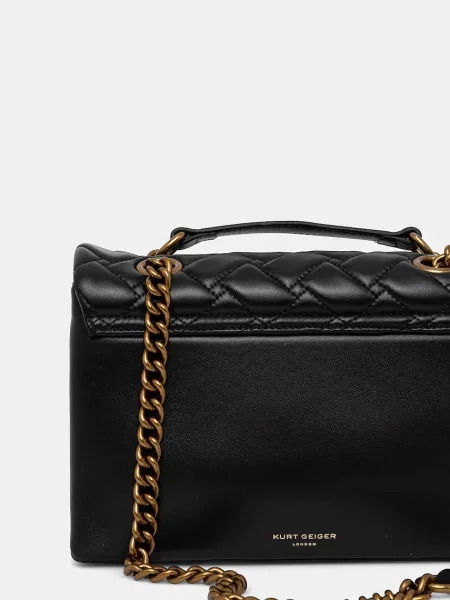 Torebka Kurt Geiger skórzana pikowana czarna