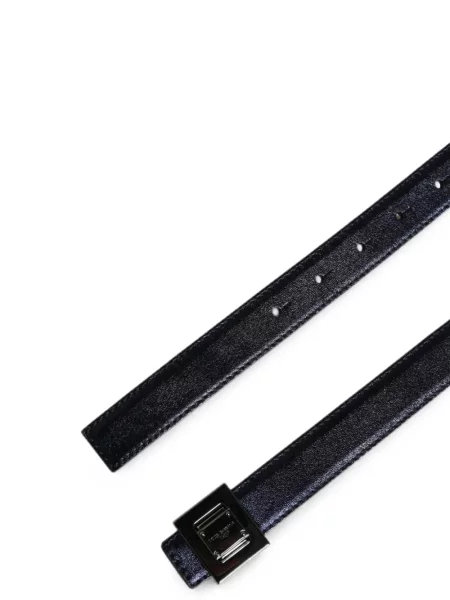 Cu centură curea Dolce & Gabbana din piele cu cataramă negru