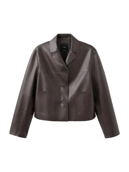 MANGO Geacă de primăvară-toamnă SABI închis maro