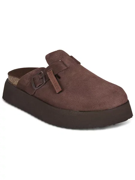 Pantofle D.franklin na platformě hnědé