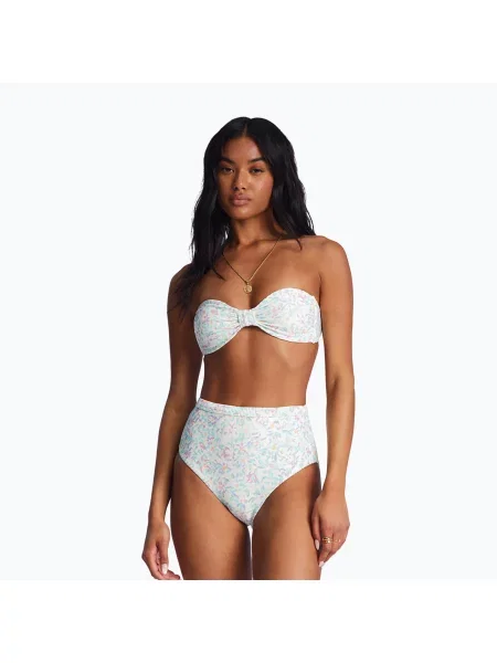 Góra od stroju kąpielowego Billabong Sweet Oasis Tanlines Bandeau biały