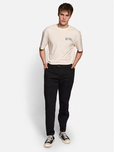 Pletene hlače Redefined Rebel črna