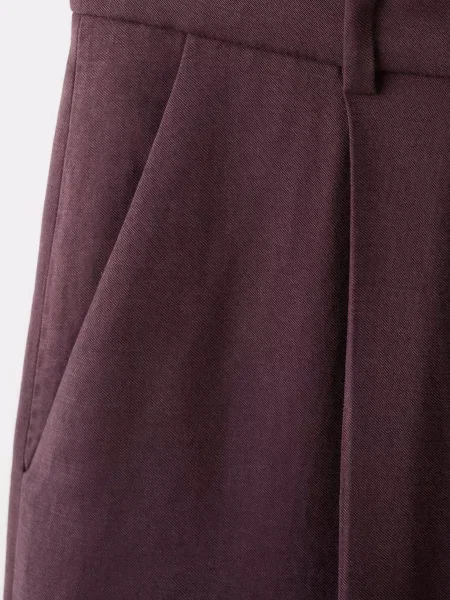 Штани класичні MANGO ліоцелл бордовий