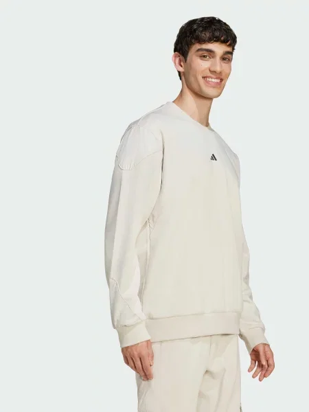 Світшот adidas бежевий