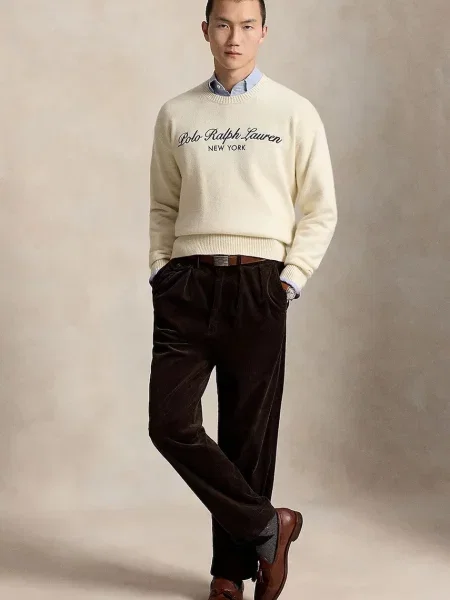 Polo Ralph Lauren sweter z wełną beżowy