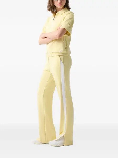 Pantaloni Bogner cu dungi alergare galben