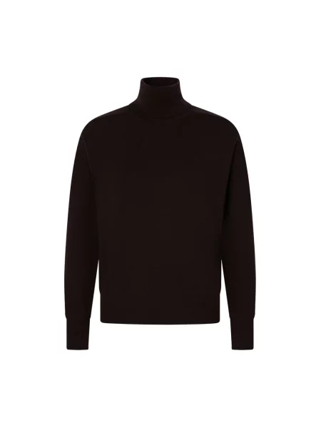 Sweter z golfem Windsor wełniany fioletowy