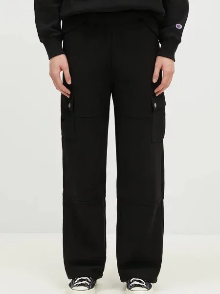 Champion spodnie dresowe Cargo Pants gładkie czarny
