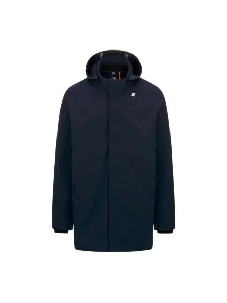 Parka K-way z kapturem niebieska