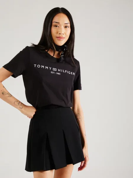 Tommy Hilfiger Tricou Logo negru