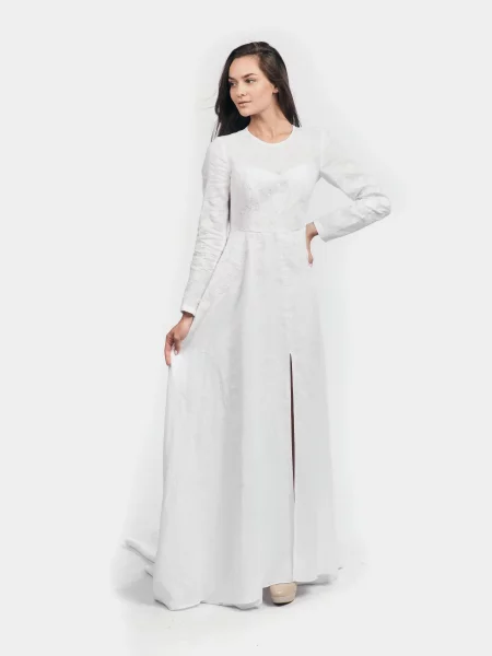 Едельвіка Сукня максі білий
