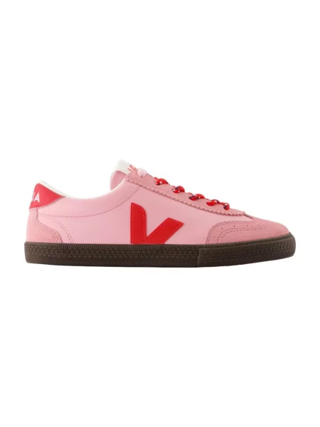 Veja sneakersy skórzane Volley różowy