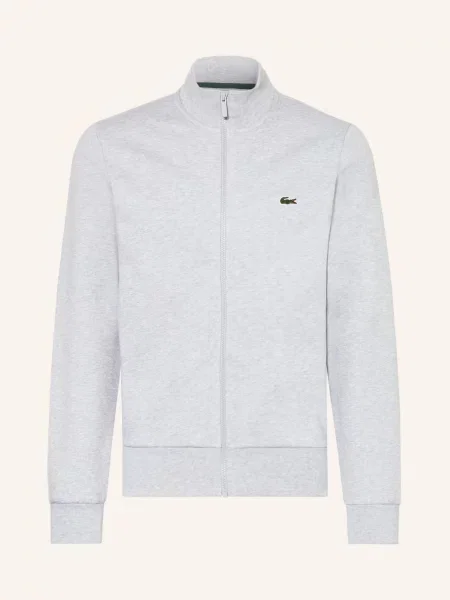 Lacoste Mikinová Bunda světle šedá